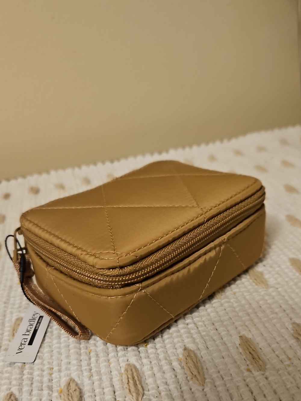 Vera Bradley Quilted Zip Pill Case